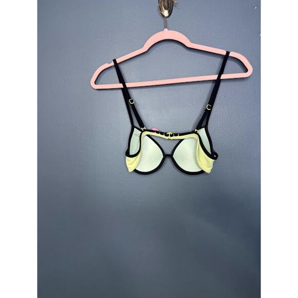 Victoria's Secret Surf Style Bikini Colorful Women's Size 34B Blue Yellow - Picture 2 of 9